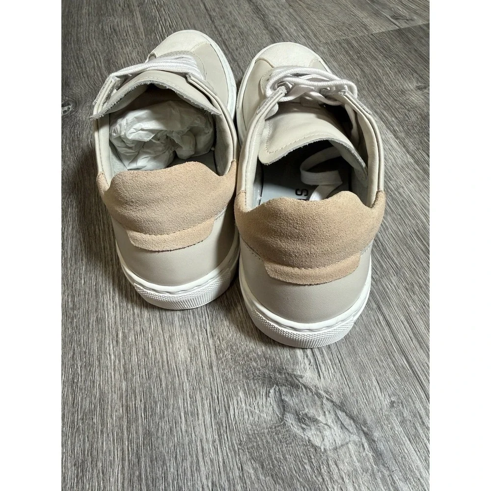 BOEMOS Italian Leather Sneaker Low Top Lace Up Women's Made in Italy Us Size 7